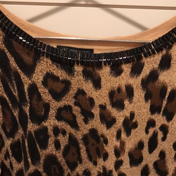 I-N-C International Concepts Leopard Print Sweater - Picture 5 of 8